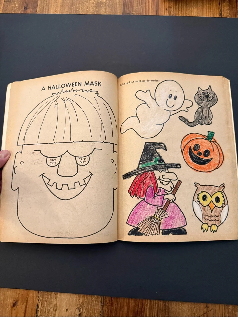 VTG Holiday Halloween Things to Do Activity Book - Yellow